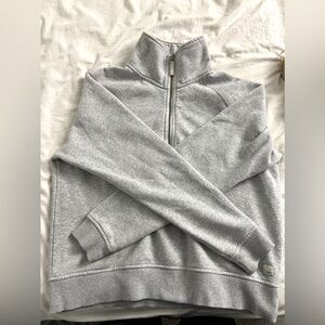 Vuori Women's Restore Half Zip Light Heather Grey Size S